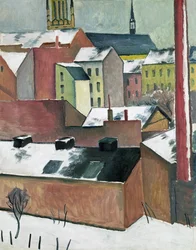 Die Kirche St. Maria in Bonn im Schnee, 1911